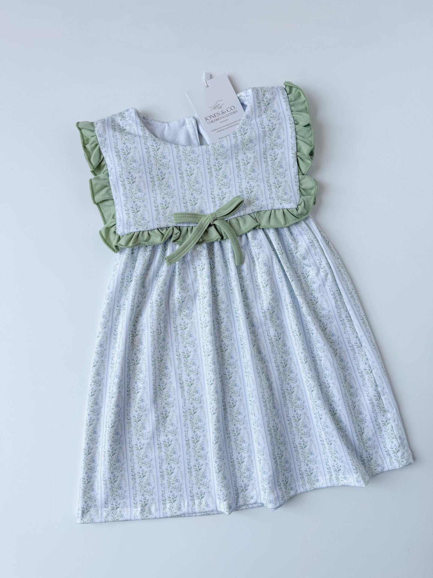Sage Floral Girl’s Dress