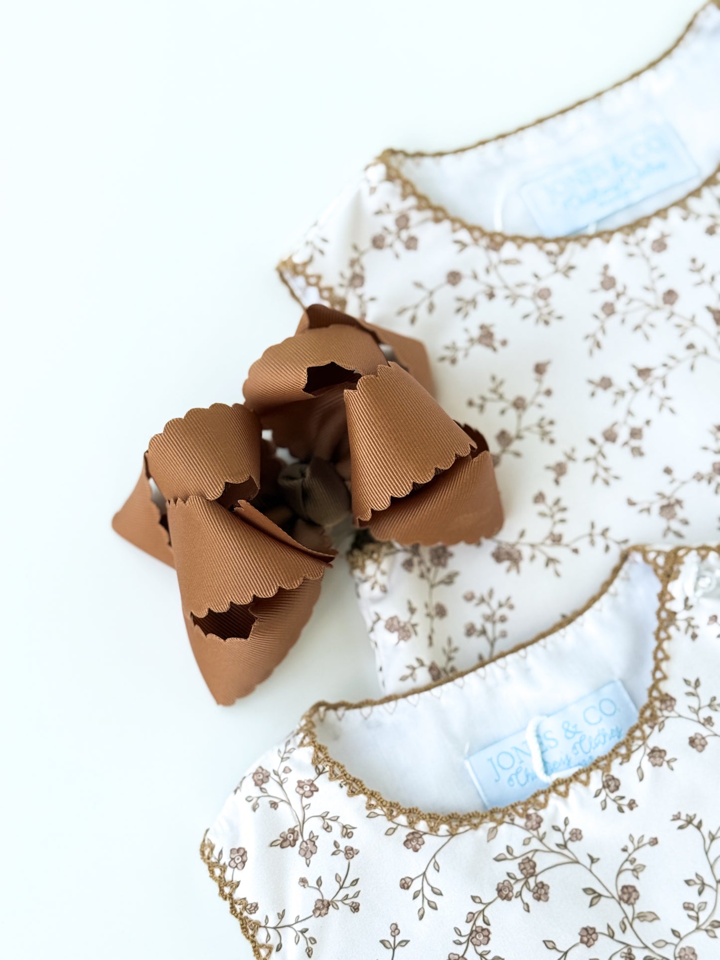Chocolate Brown Bow - Crowned with Grace