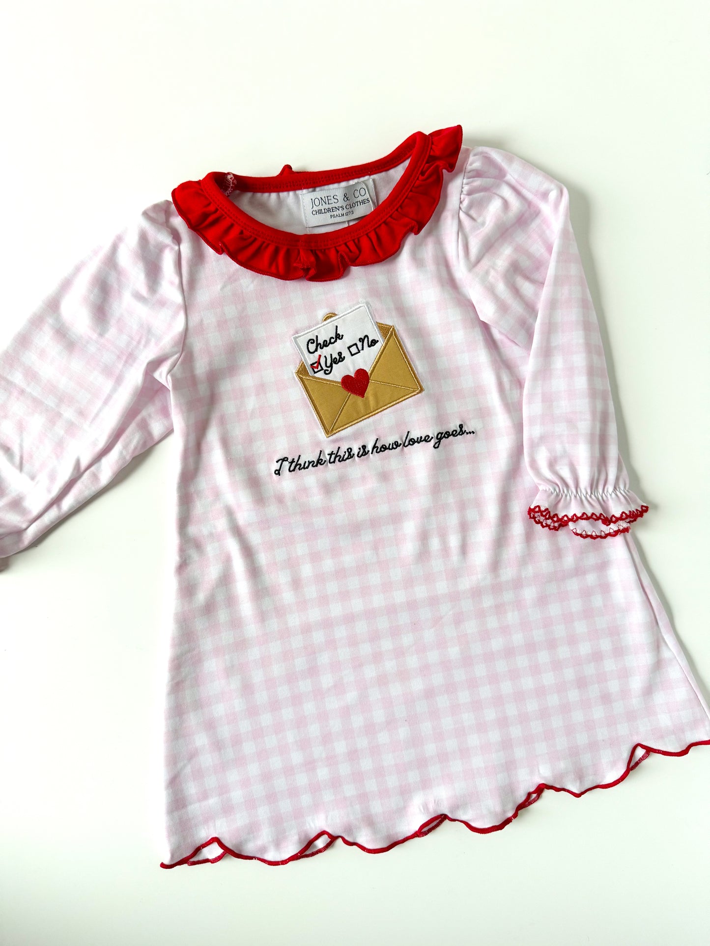 Check Yes or No Girl's Dress