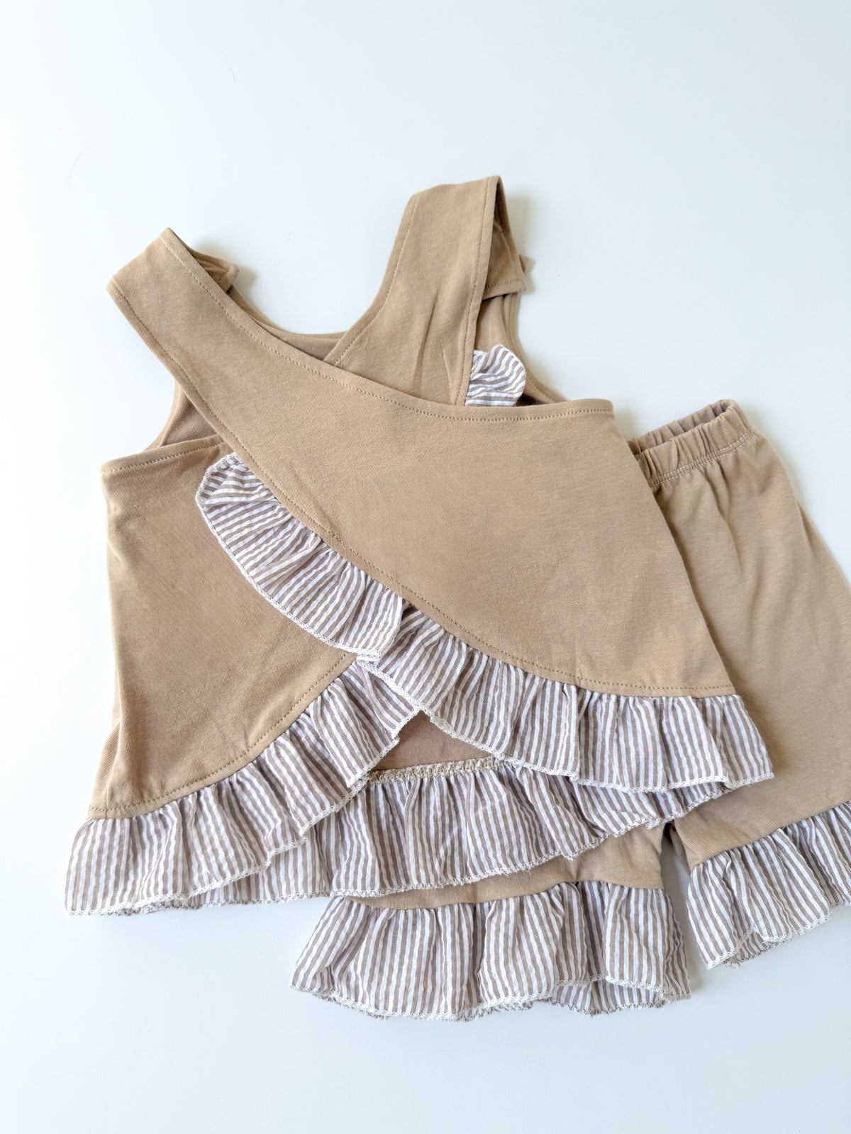 Seersucker Gameday Girl’s Short Set
