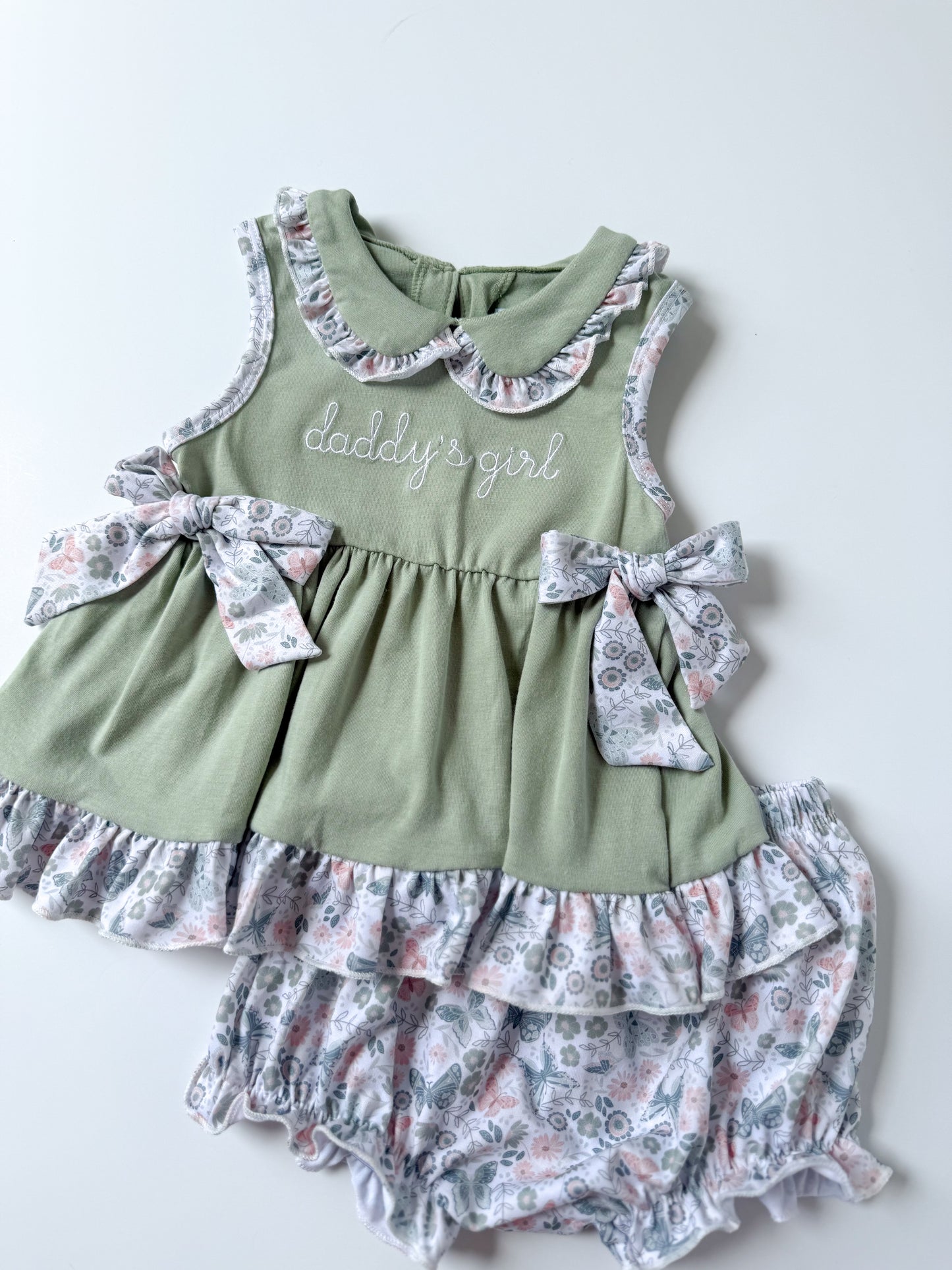 Daddy’s Girl Butterfly Diaper Set