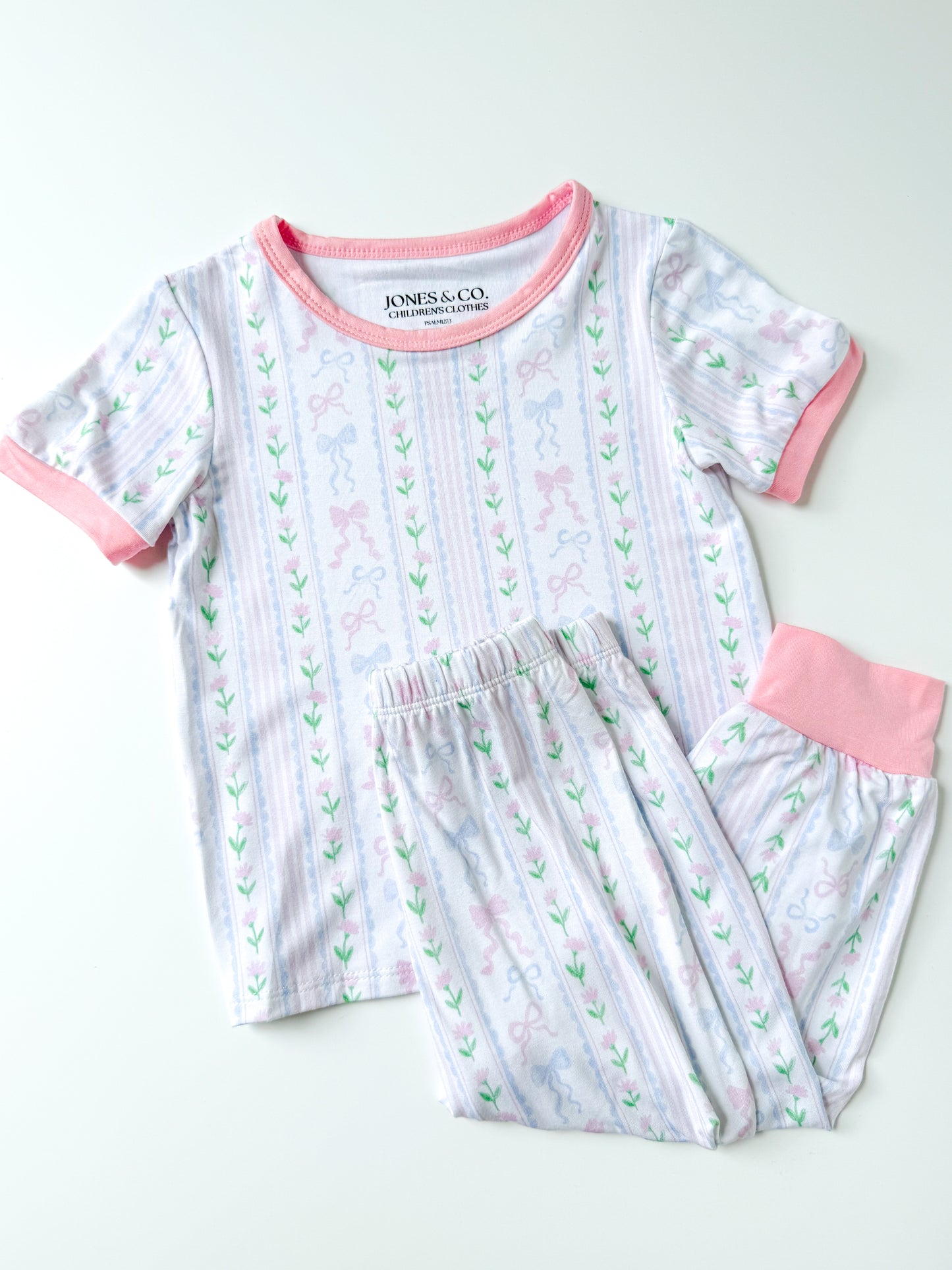 Darling Bow Girl’s Bamboo Pant Set
