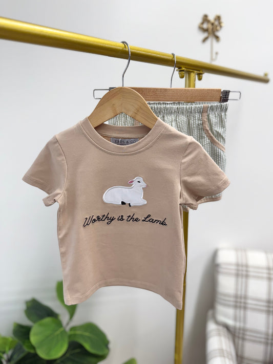 Worthy is the Lamb Boy's Short Set