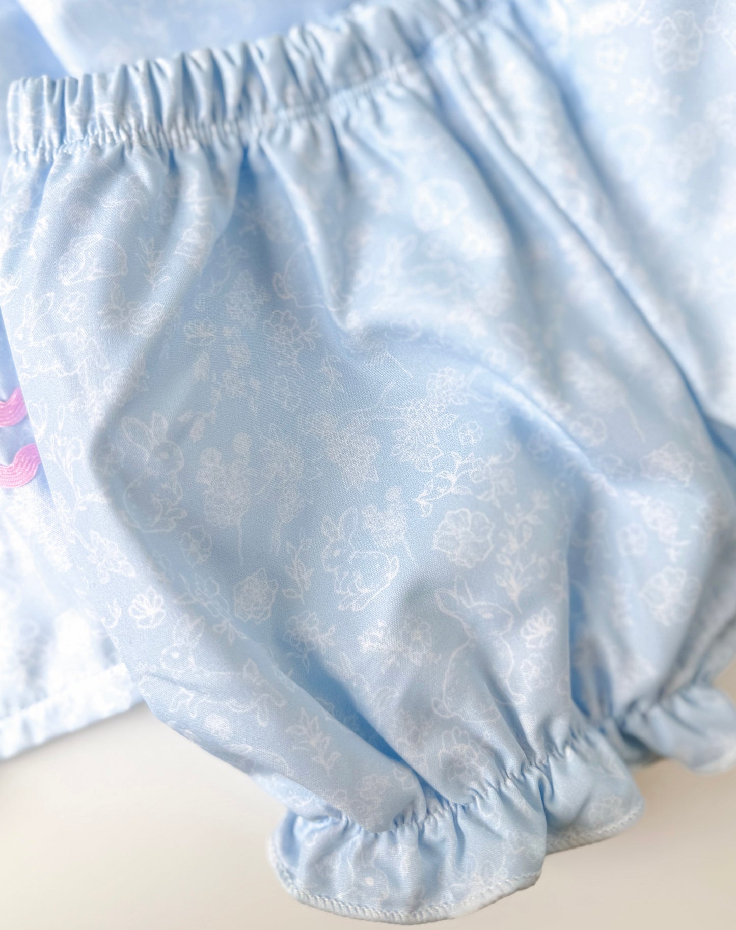 Bunny Toile Girl’s Bloomer Set