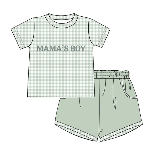 Mama's Boy Gingham Short Set PREORDER ETA LATE JANUARY