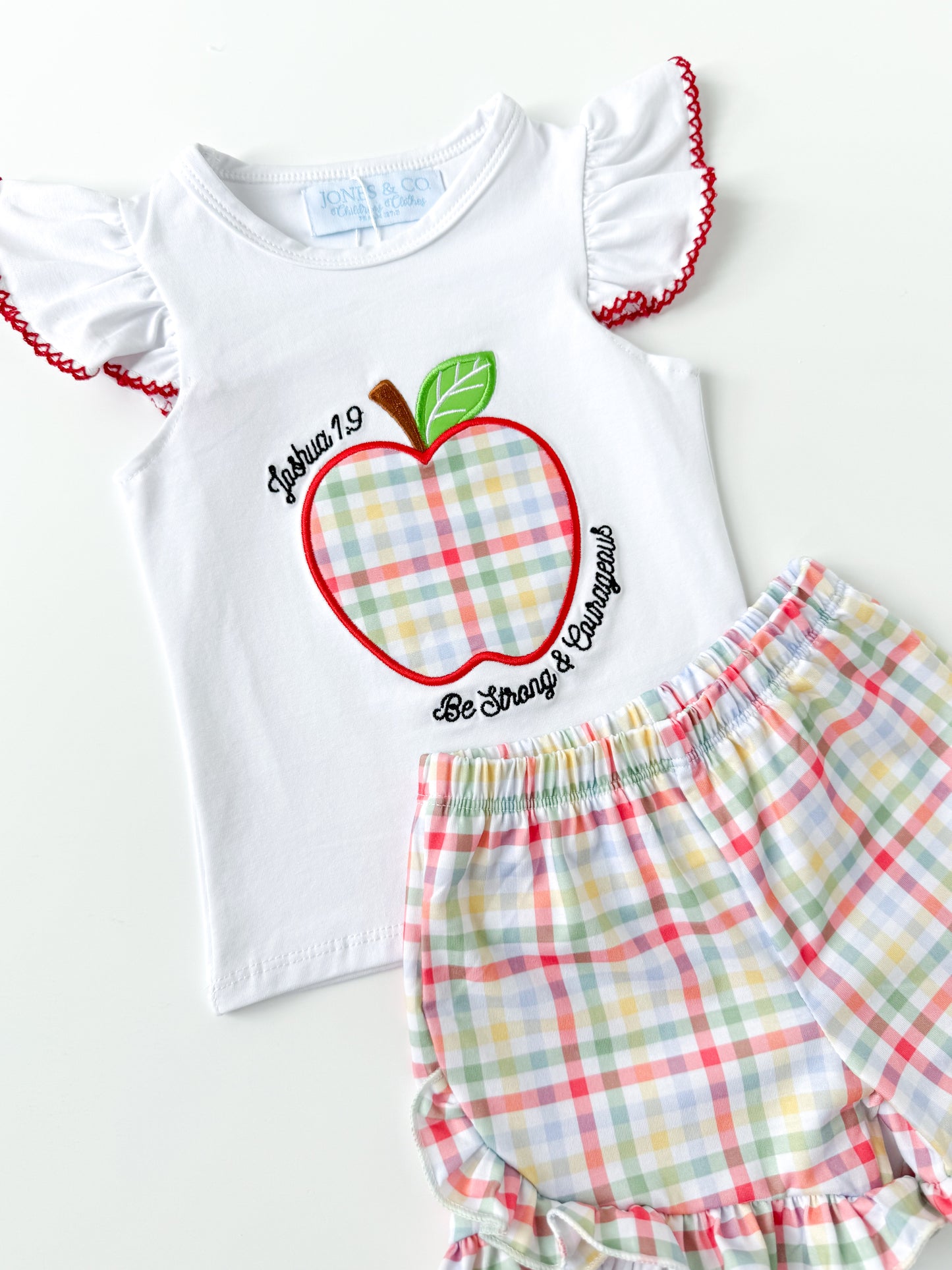 Be Strong & Courageous Girl’s Short Set