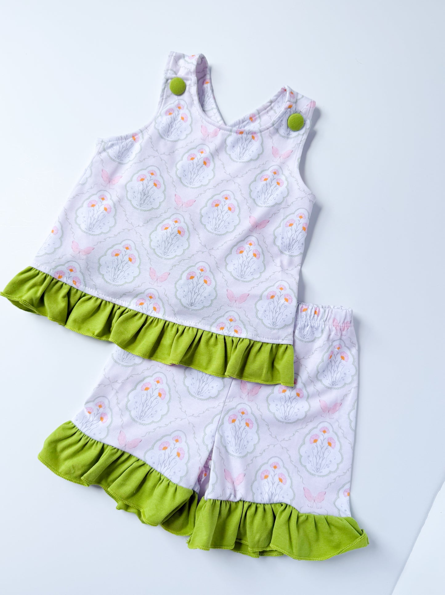 Butterfly Garden Girl’s Short Set