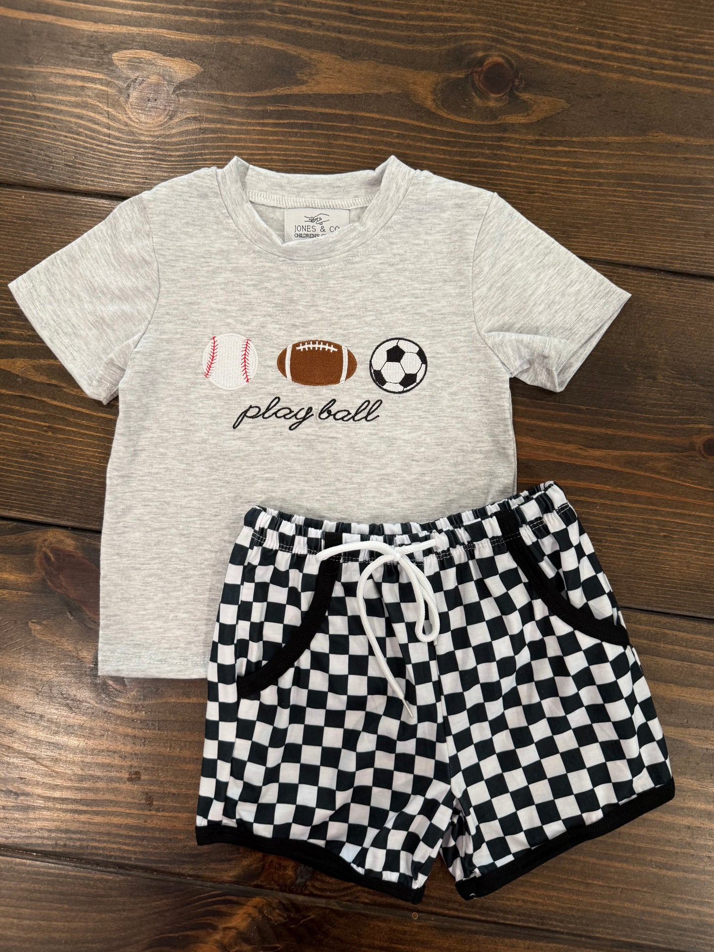 Play Ball Boy’s Short Set