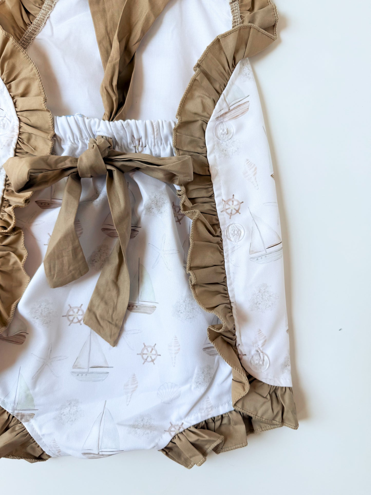 Seashells & Sailboats Girl’s Sunsuit