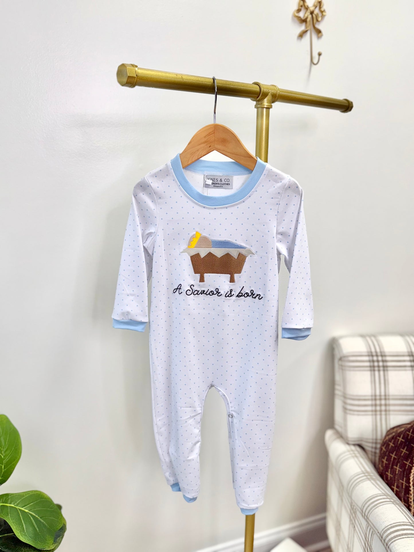A Savior is Born Boy's Romper