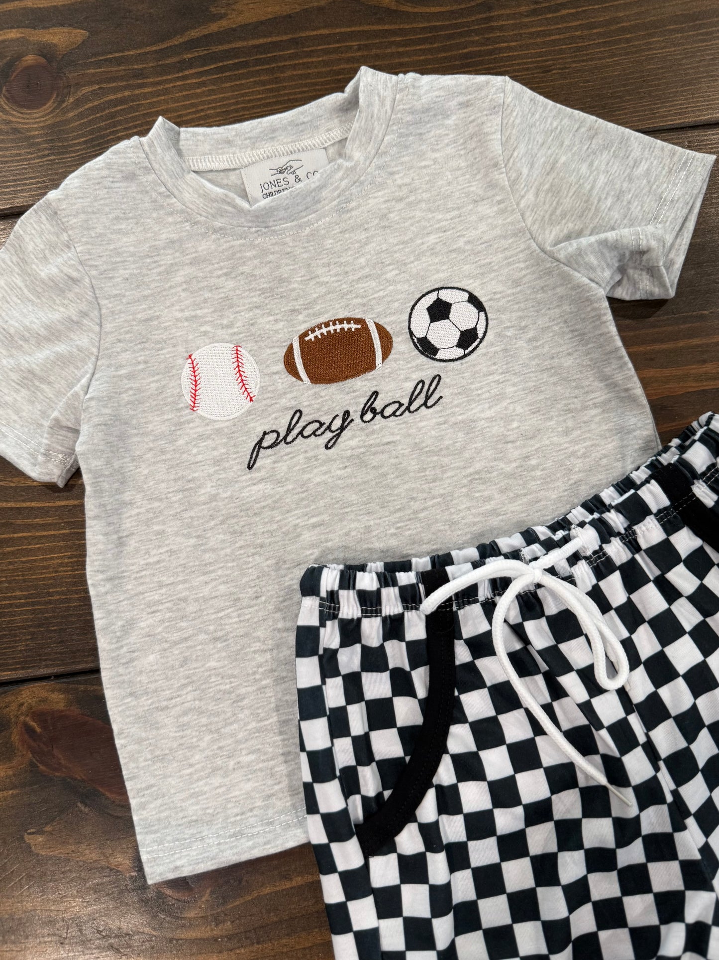 Play Ball Boy’s Short Set