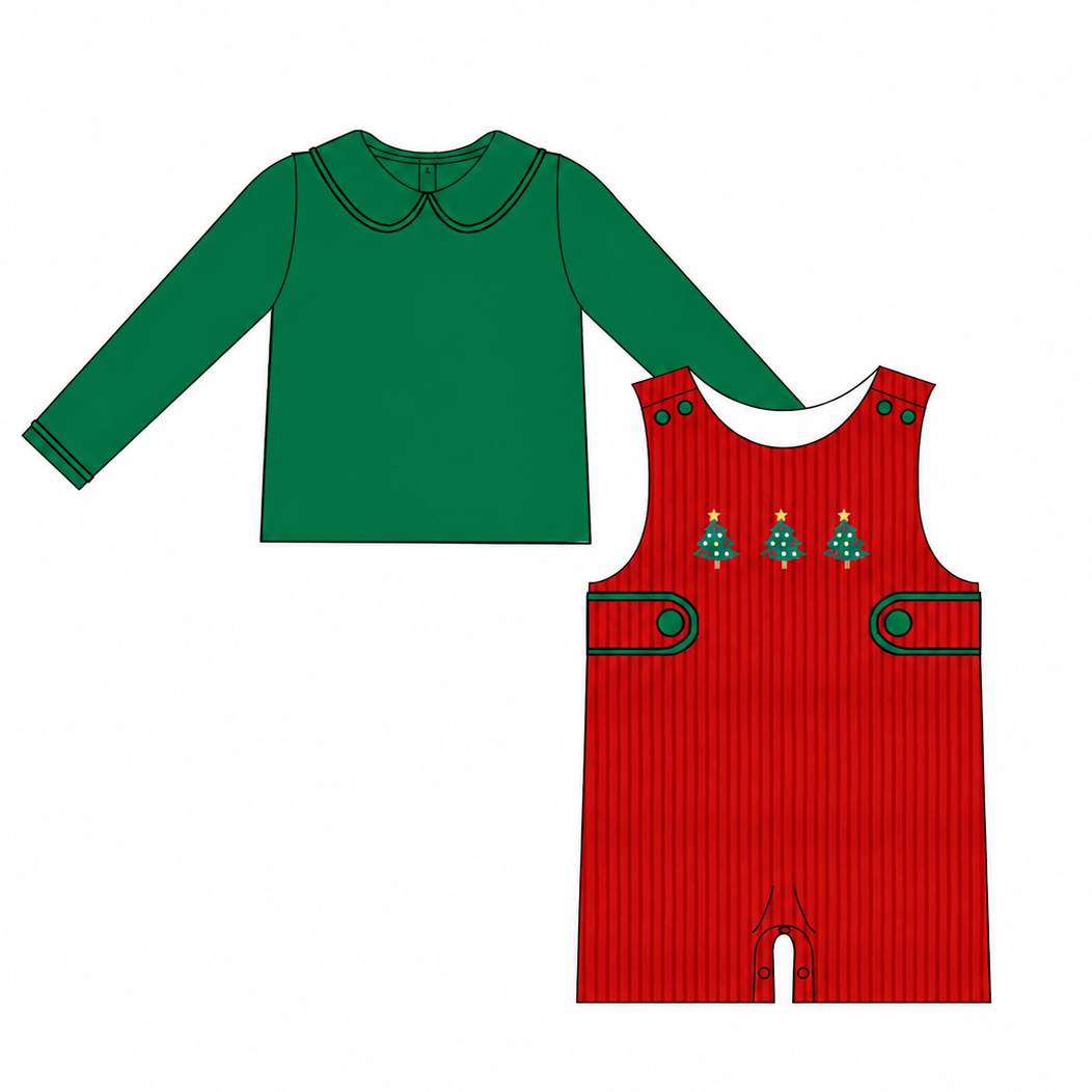 Christmas Corduroy Boy’s Shortall PREORDER ETA OCTOBER