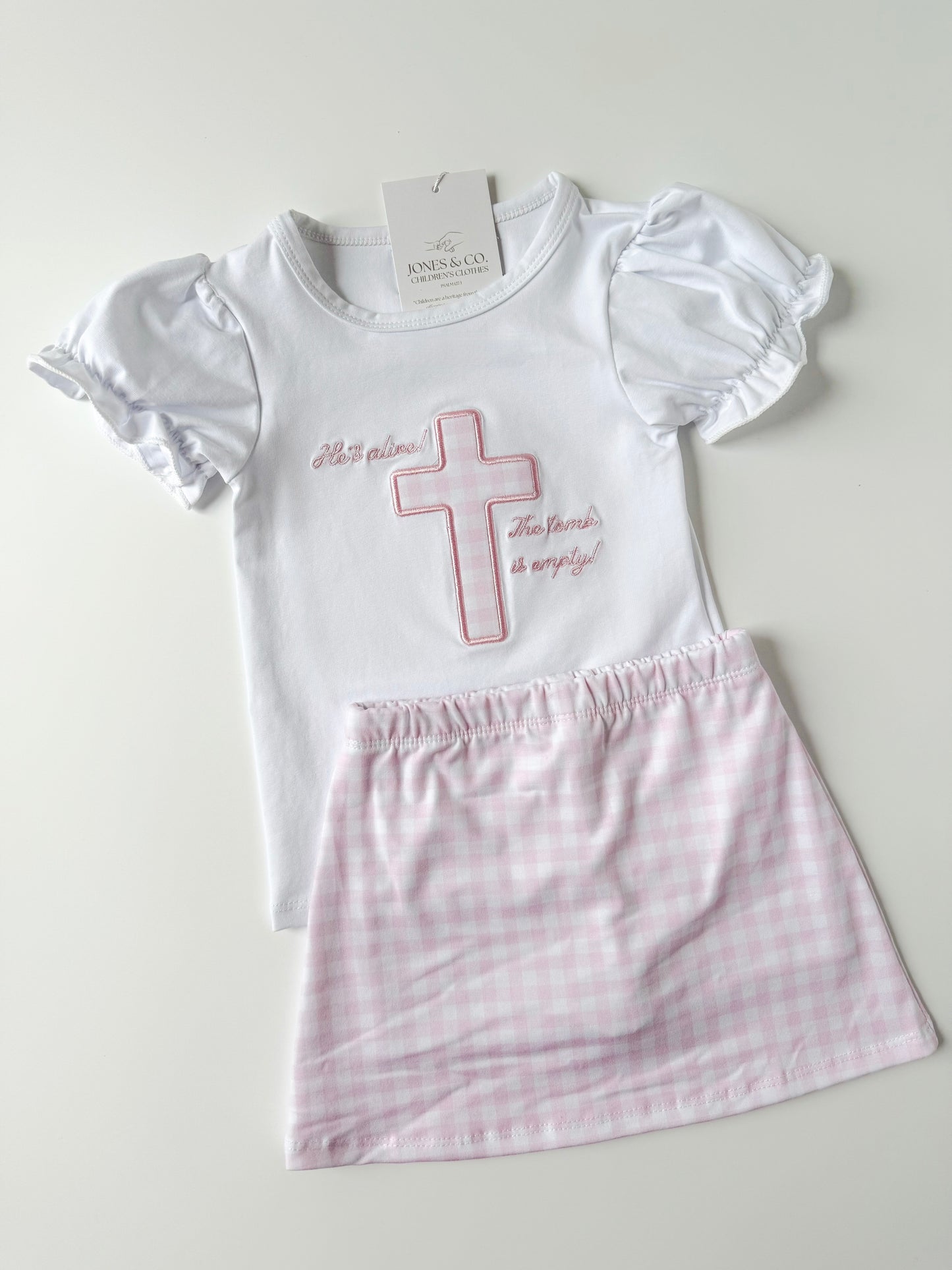 The Tomb is Empty! Girl’s Skort Set