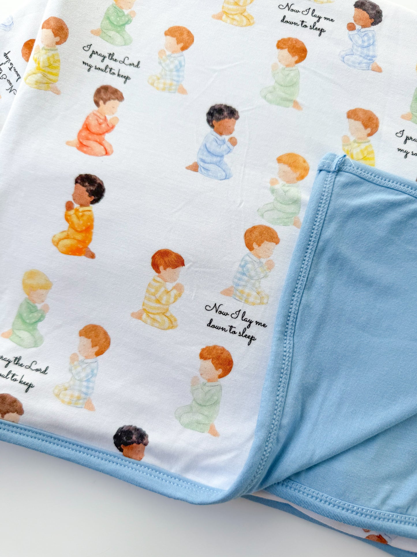 Bedtime Prayer Boy’s Bamboo Blanket