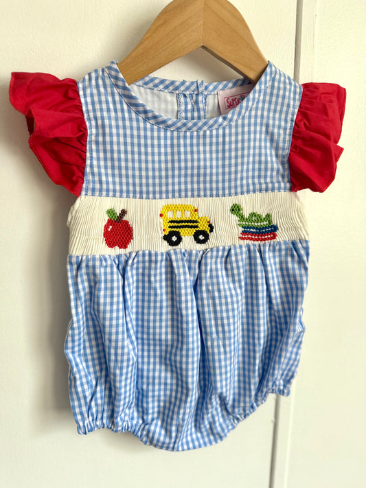 Back to School Smocked Girl’s Bubble
