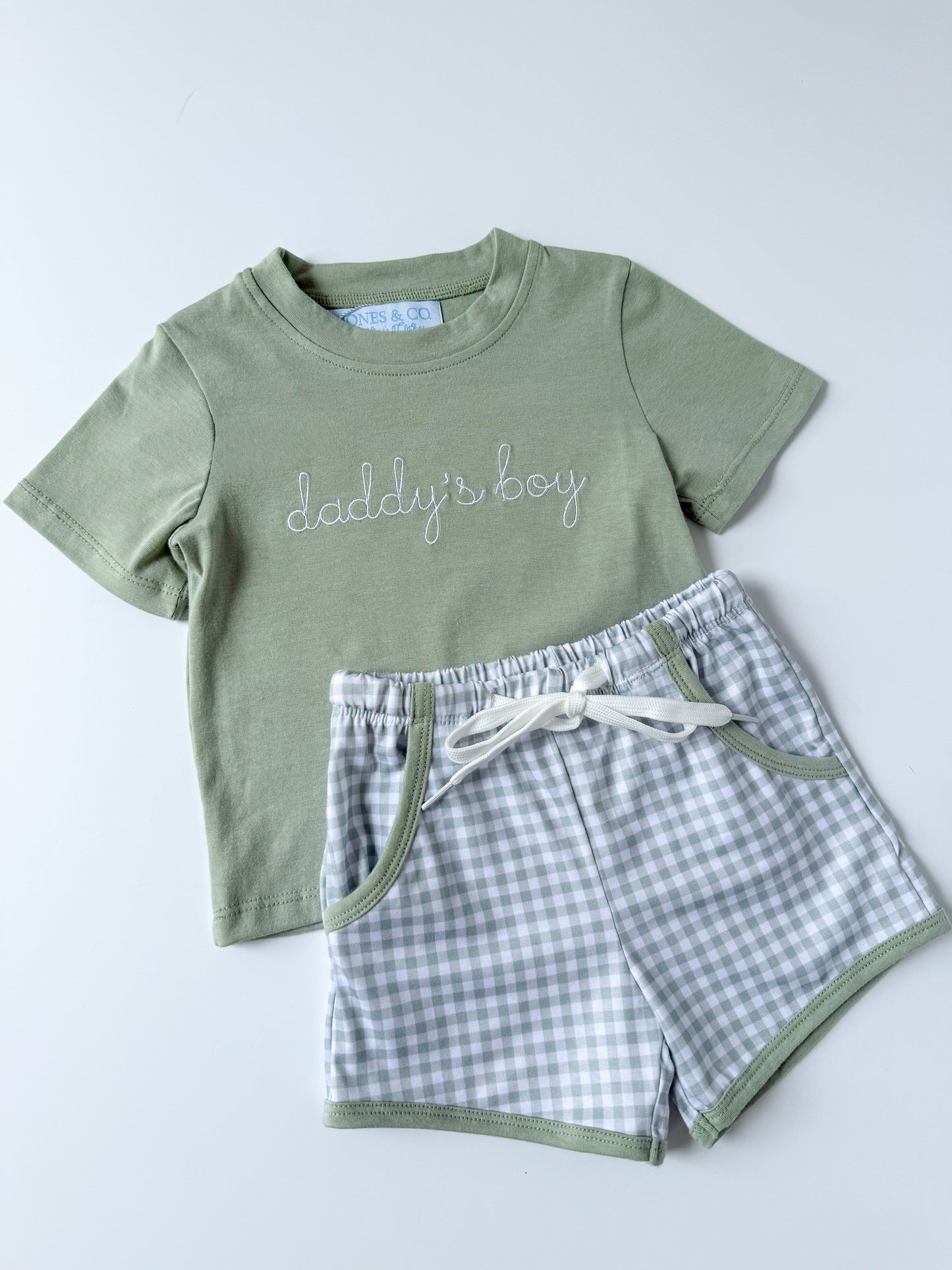 Daddy’s Boy Gingham Short Set