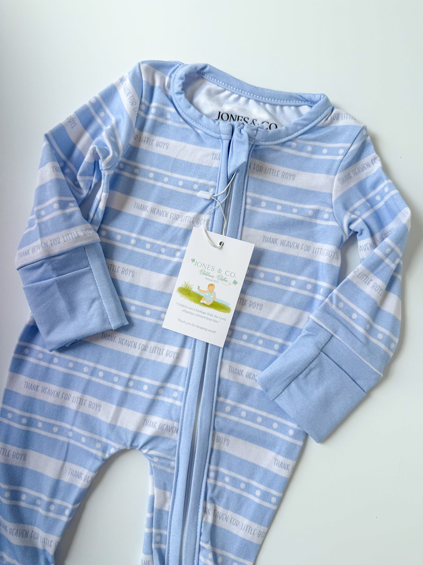 Thank Heaven for Little Boys Bamboo Zippy