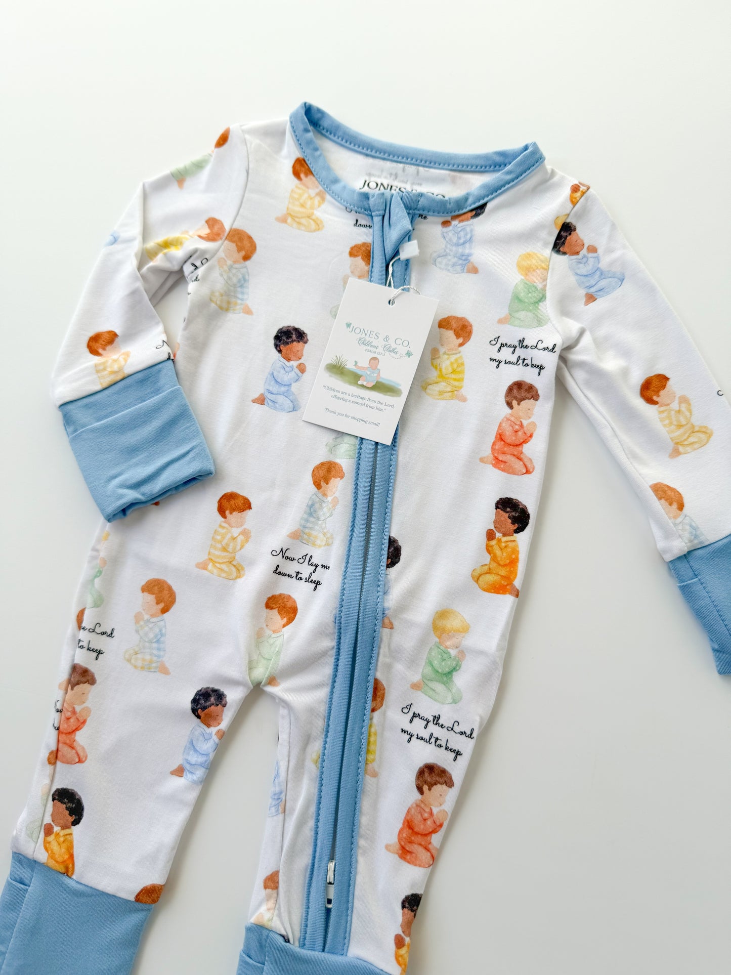 Bedtime Prayer Boy’s Bamboo Zippy