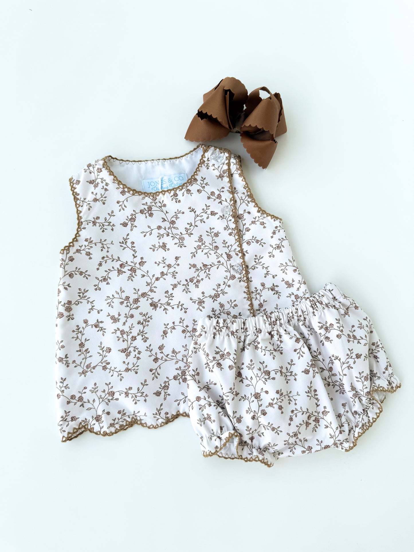 Meadow Bloom Girl's Diaper Set