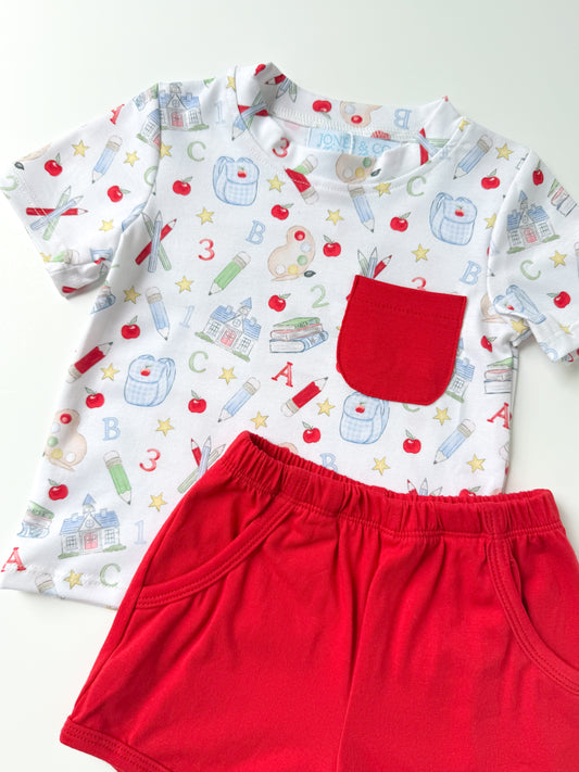 Classroom Toile Boy’s Short Set