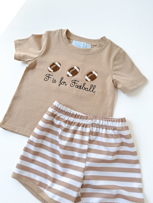 F is for Football Boy’s Short Set
