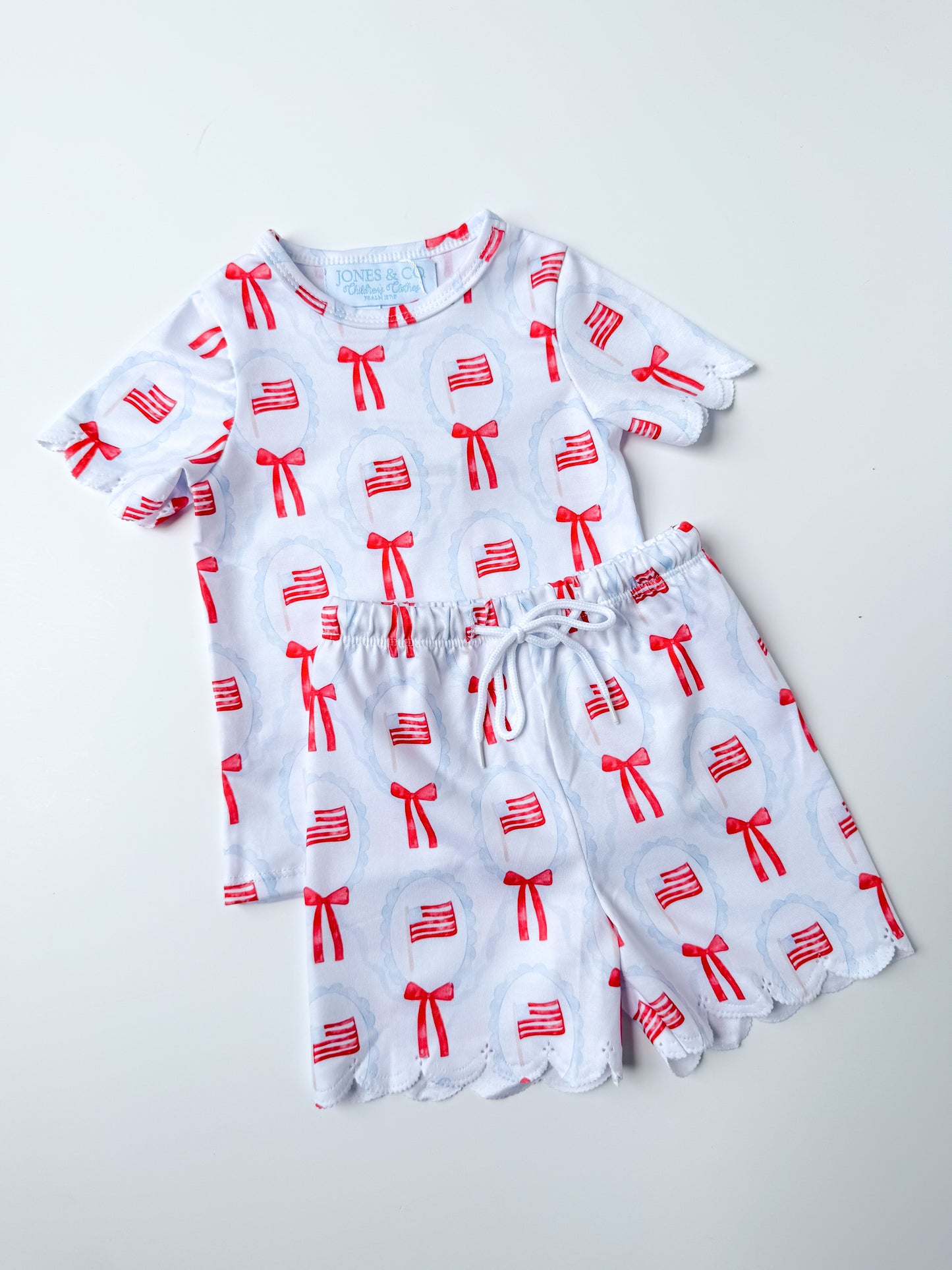All American Girl’s Scallop Short Set