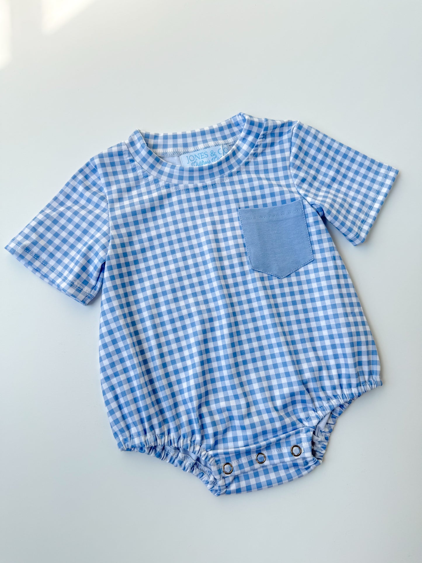 Oversized Blue Gingham Bubble