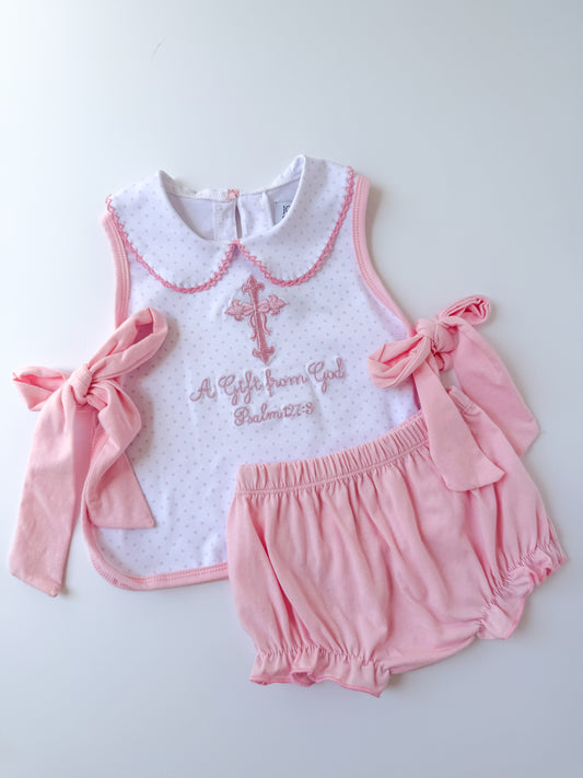 A Gift from God Girl’s Diaper Set