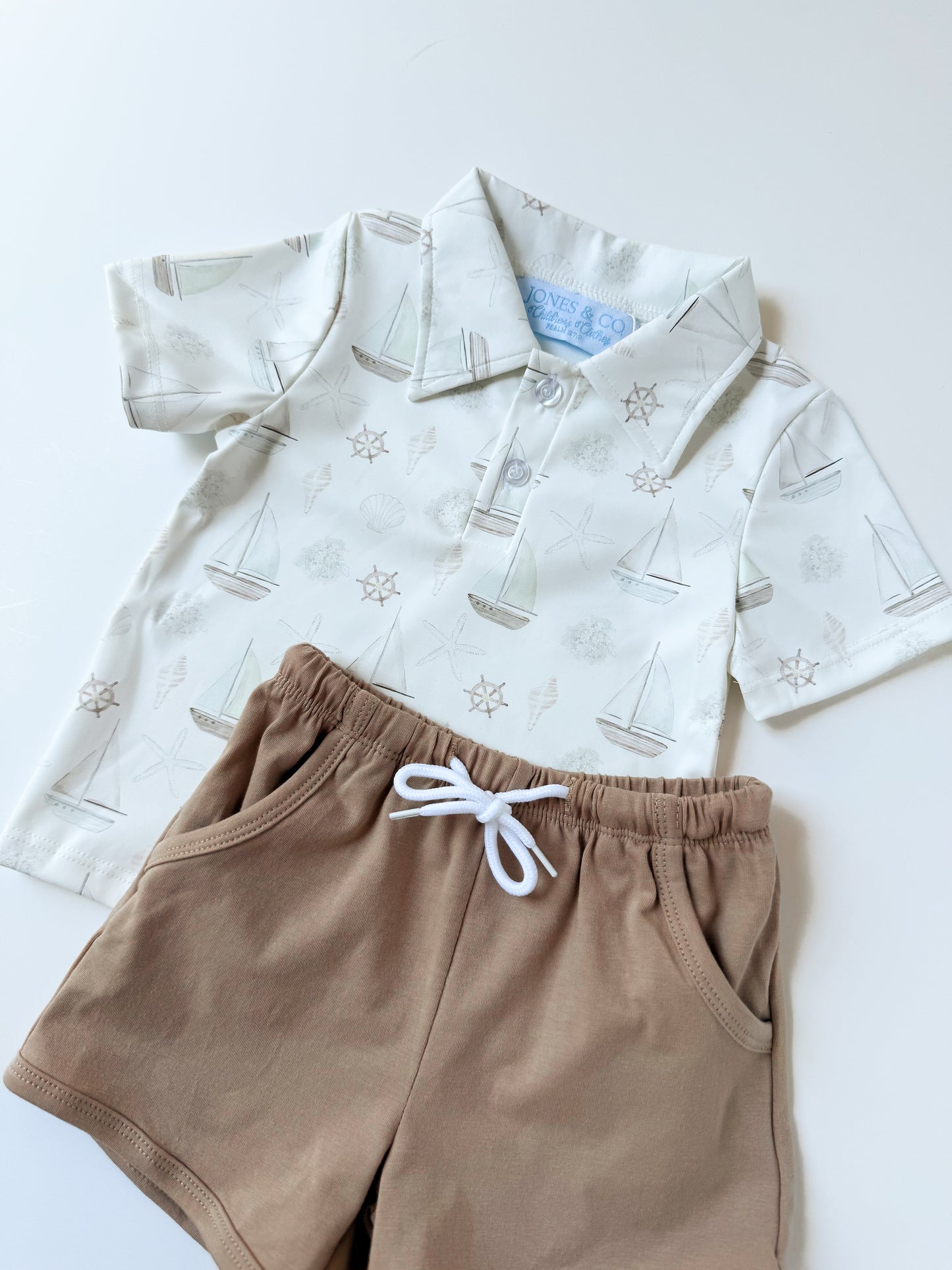 Seashells & Sailboats Boy’s Short Set