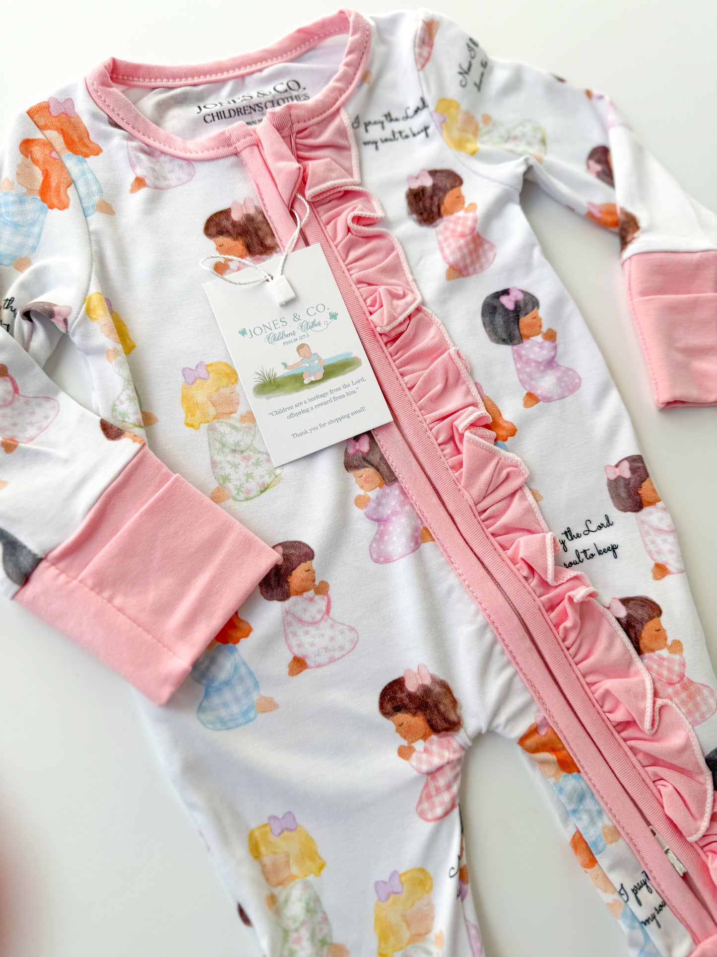 Bedtime Prayers Girl’s Bamboo Zippy