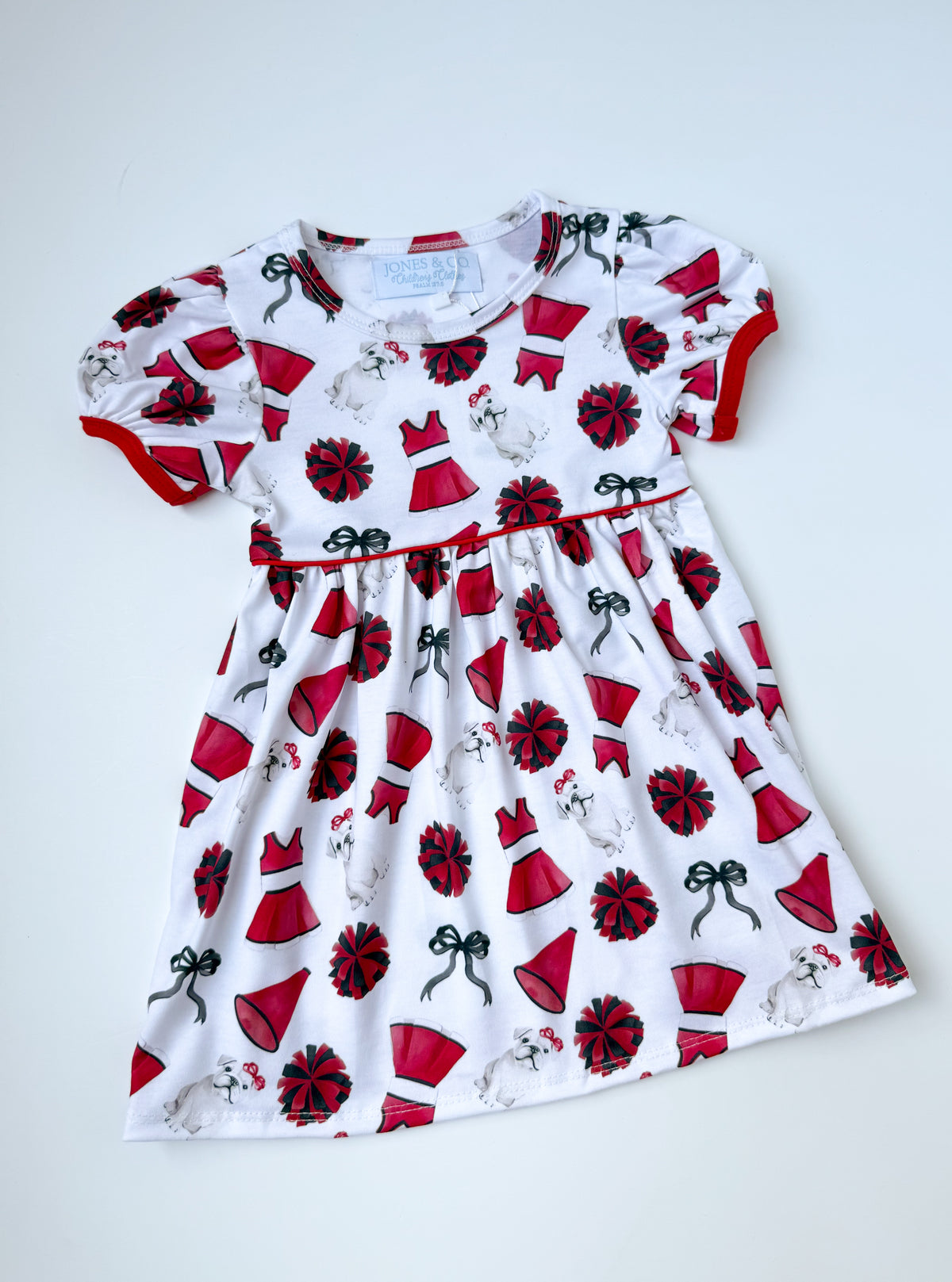 Red & Black Traditions Girl’s Dress