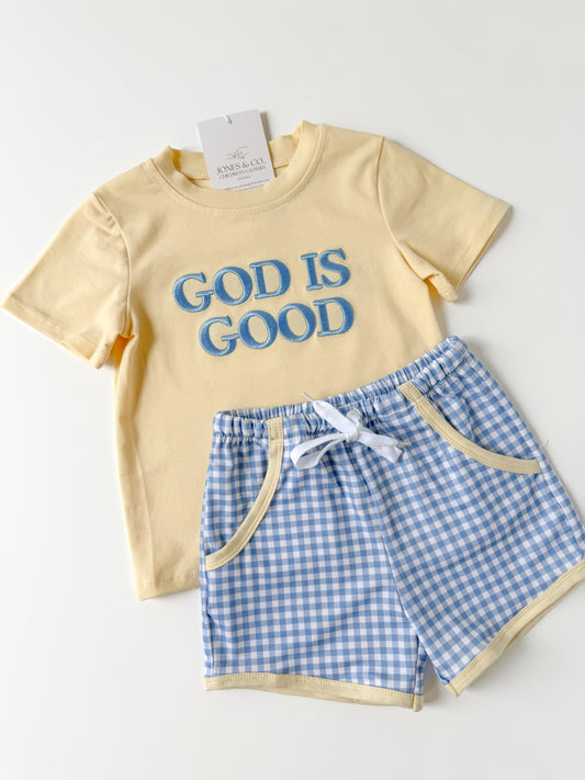 God is Good Boy’s Short Set