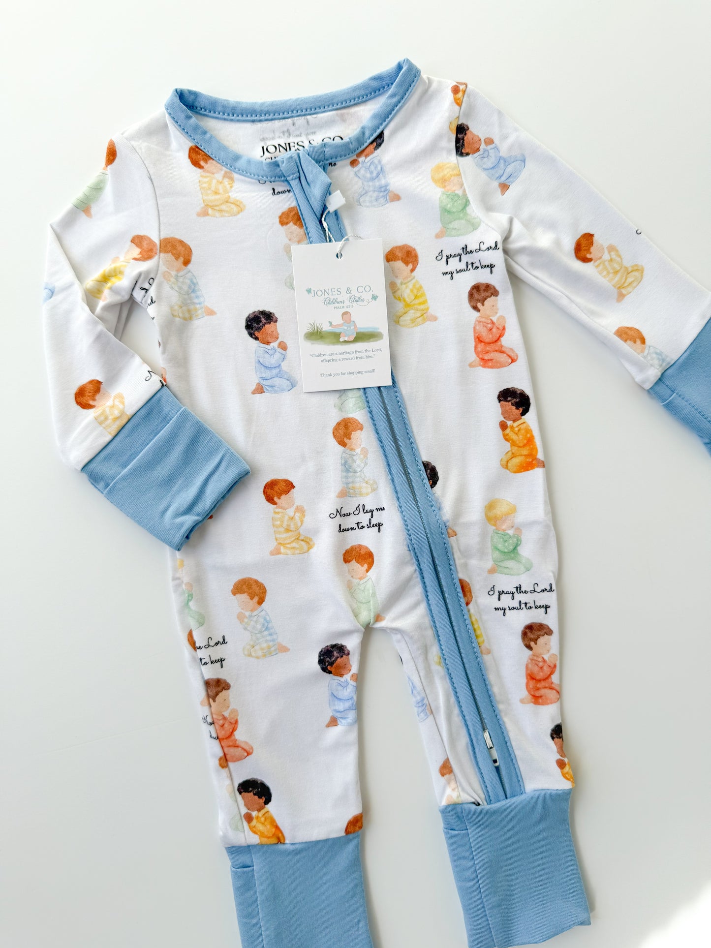 Bedtime Prayer Boy’s Bamboo Zippy