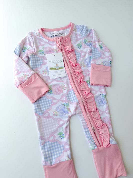 Pastel Floral Bamboo Zippy