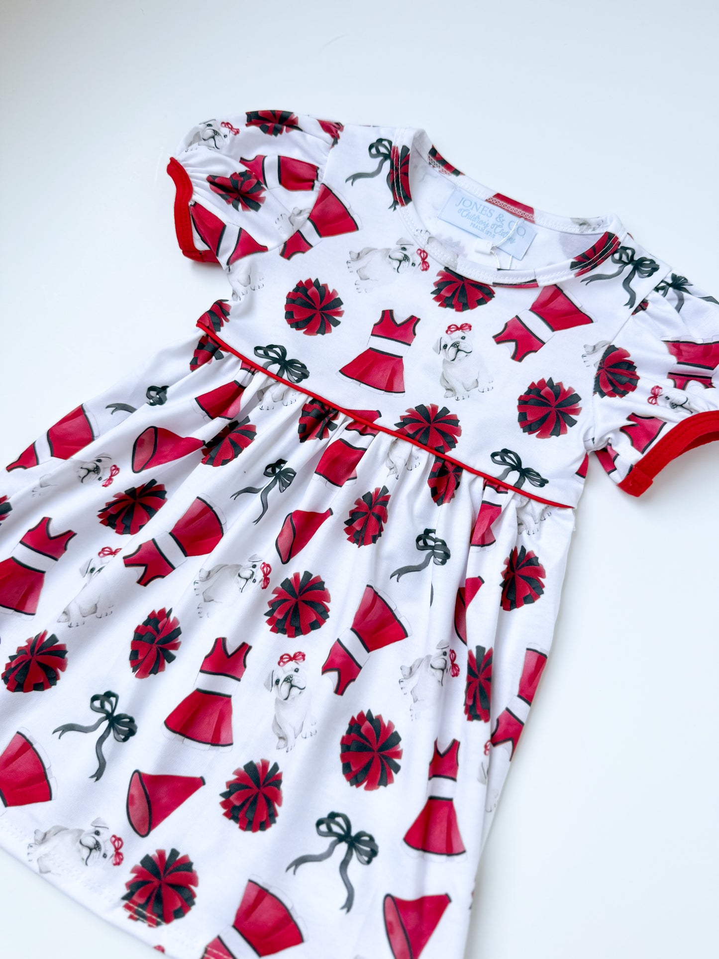 Red & Black Traditions Girl’s Dress