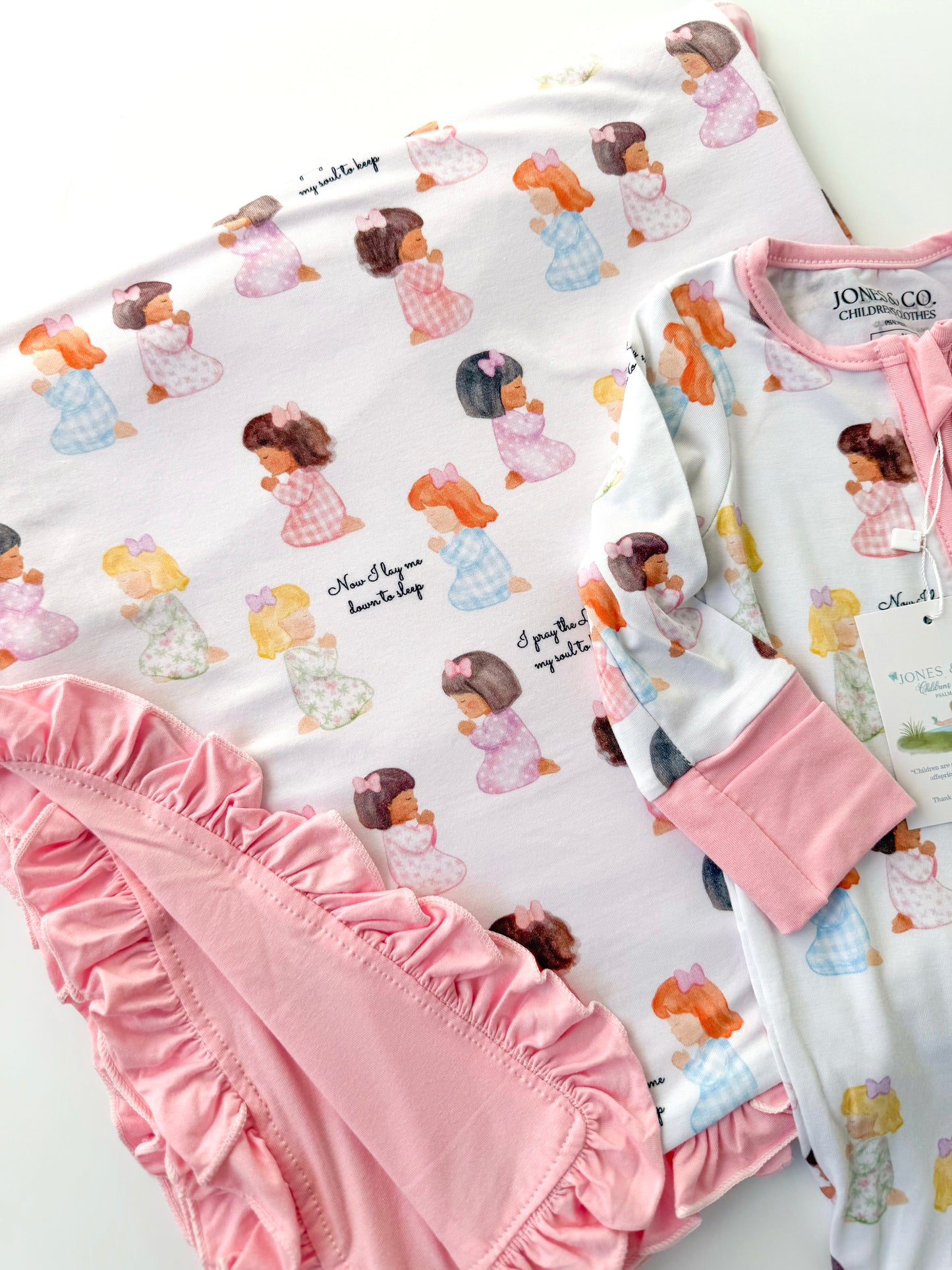Bedtime Prayer Girl’s Bamboo Blanket