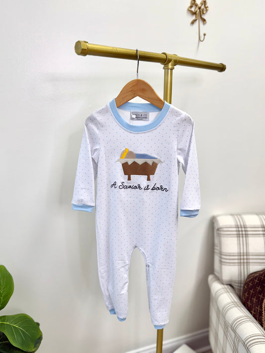 A Savior is Born Boy's Romper