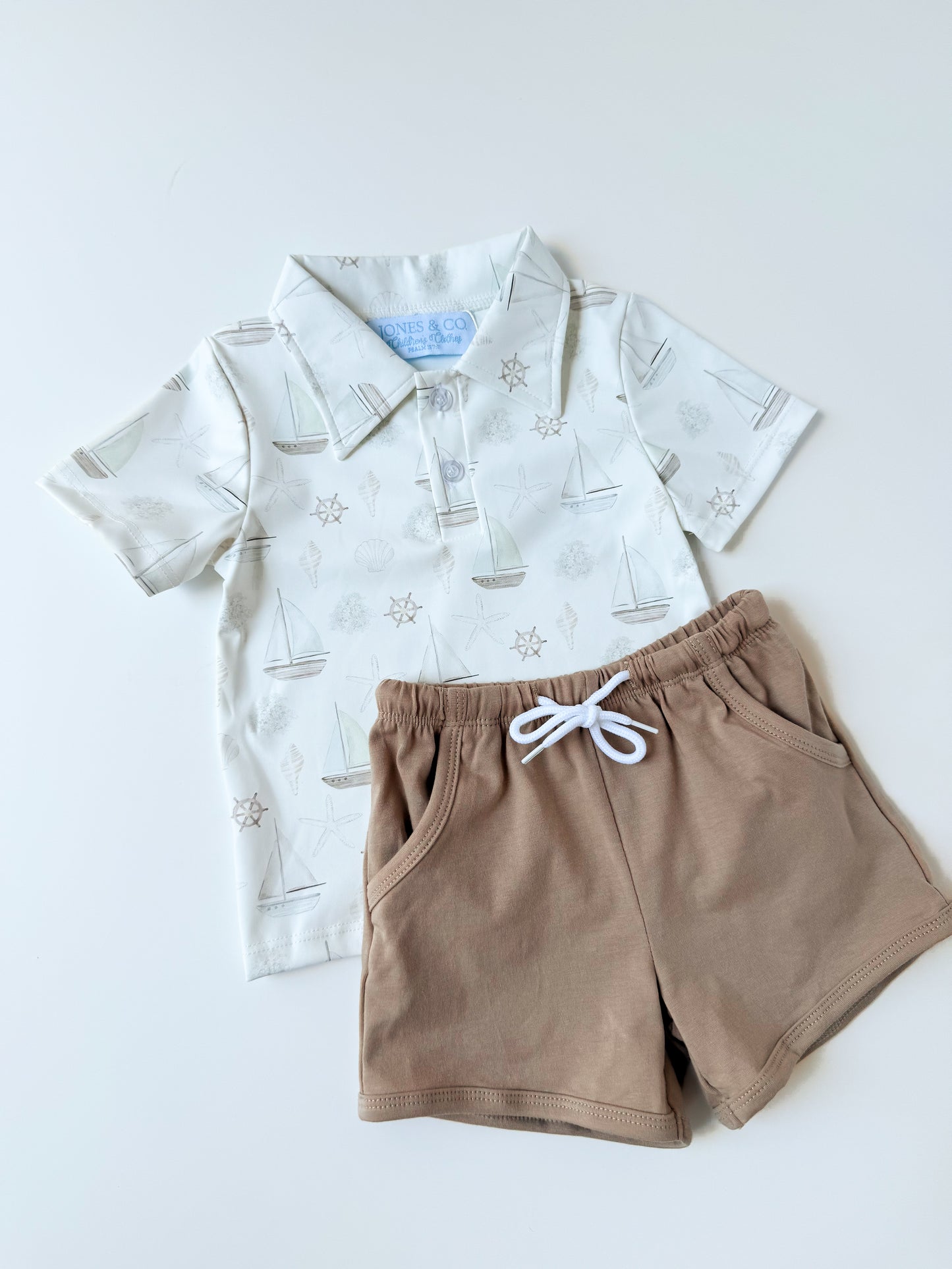Seashells & Sailboats Boy’s Short Set