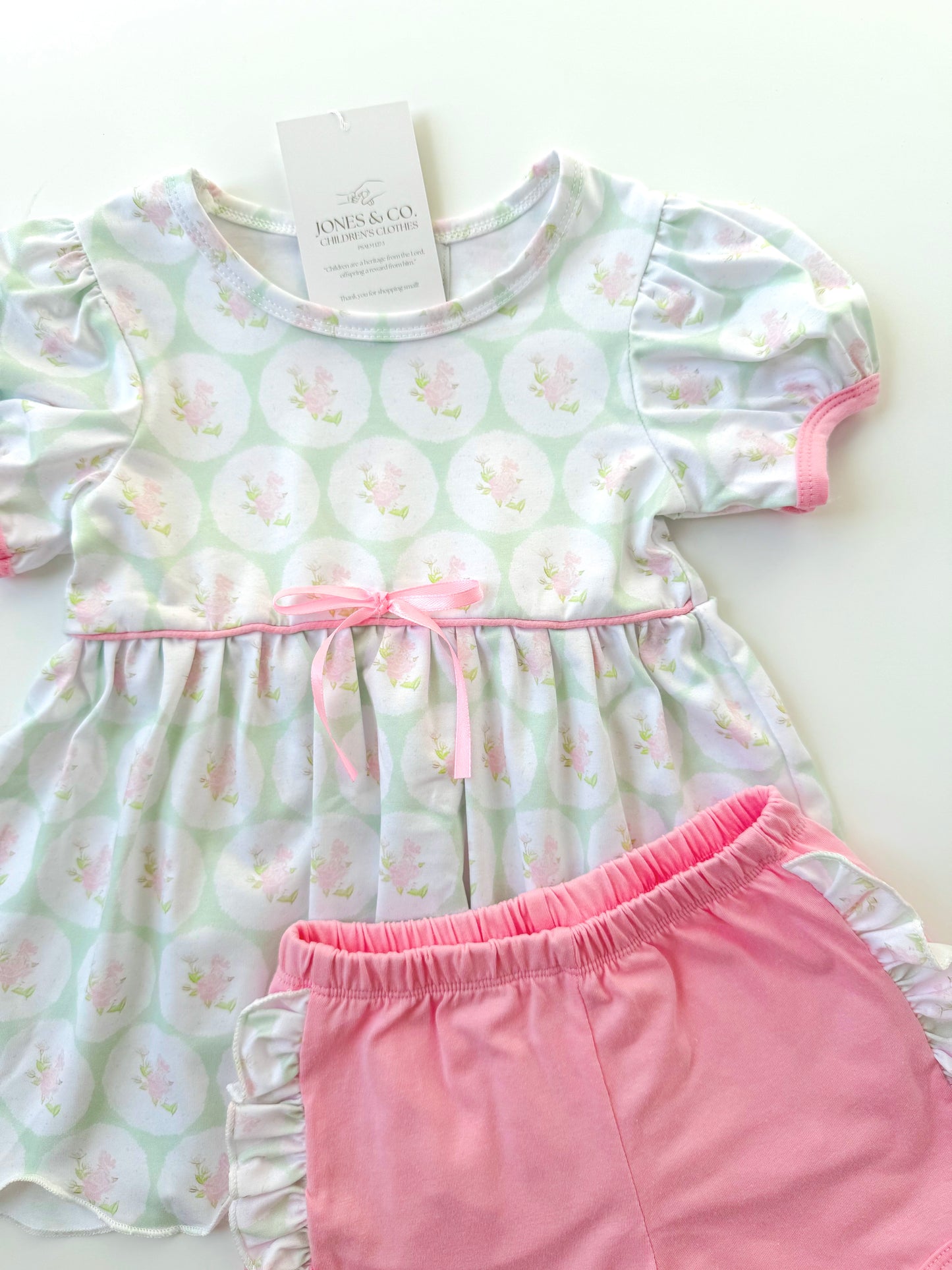 Rose Bloom Girl’s Short Set