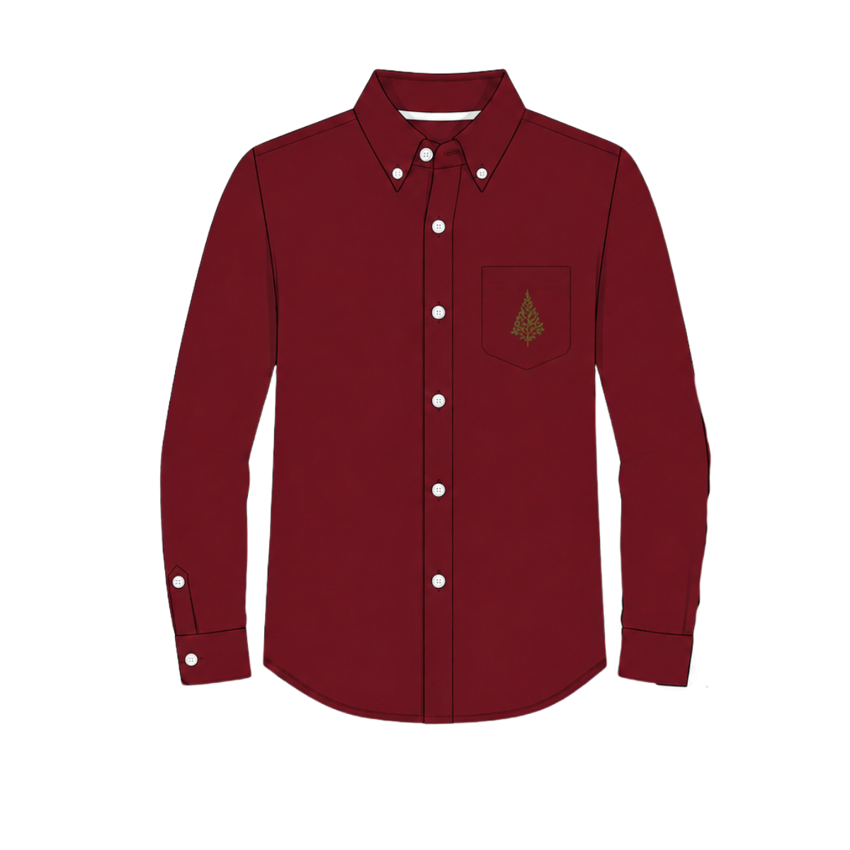 Burgundy Pines Boy’s Button Down PREORDER ETA OCTOBER