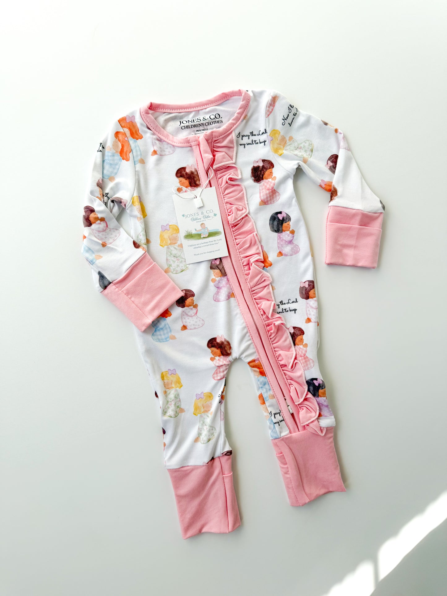 Bedtime Prayers Girl’s Bamboo Zippy