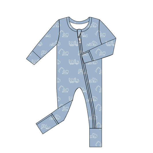 Construction Crew Boy's Bamboo Zippy PREORDER ETA LATE SEPTEMBER