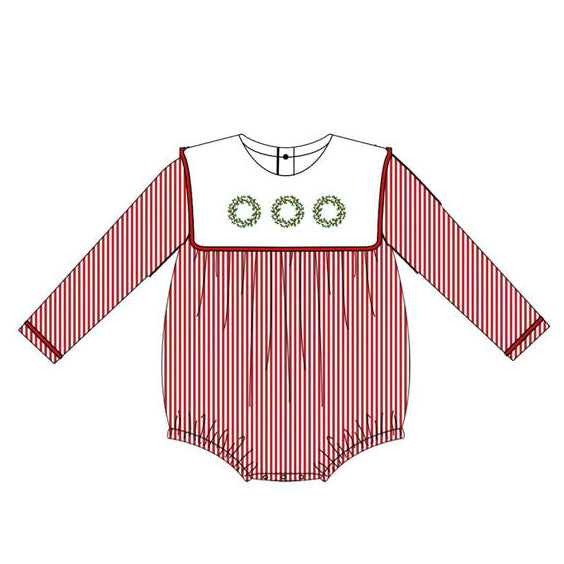 Christmas Seersucker Boy’s Bubble PREORDER ETA OCTOBER