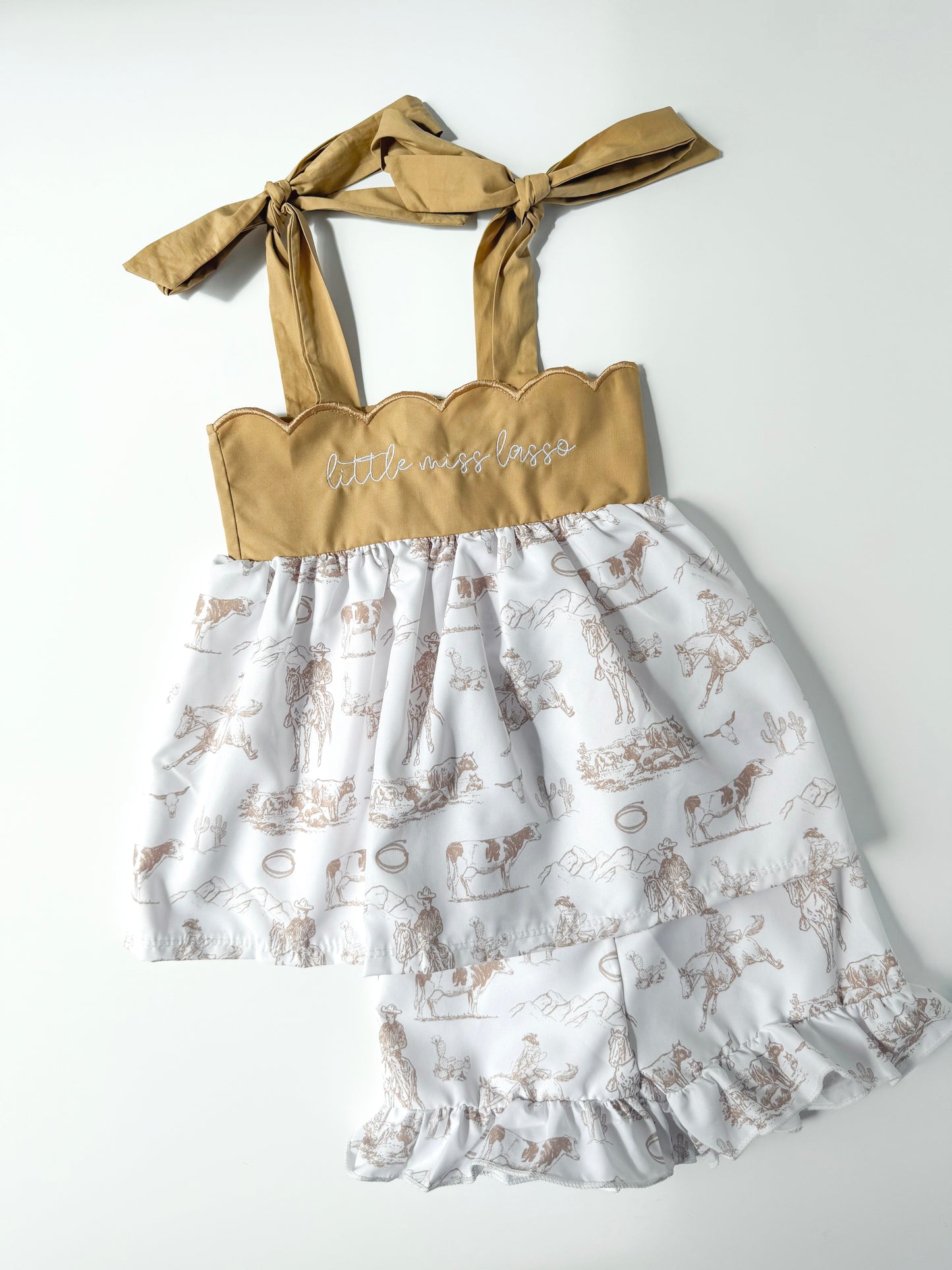 Little Miss Lasso Girl’s Short Set