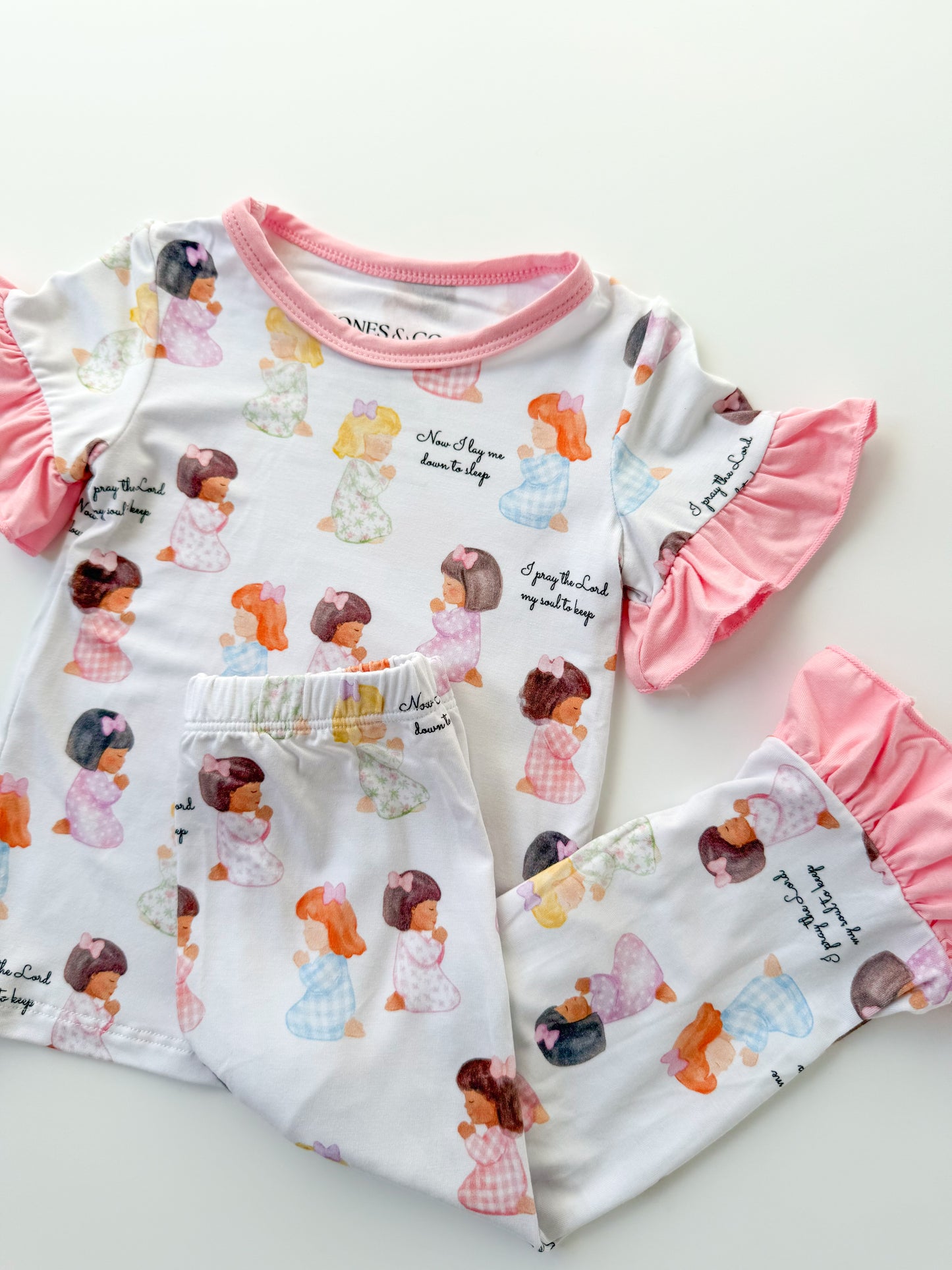 Bedtime Prayers Girl’s Bamboo Set