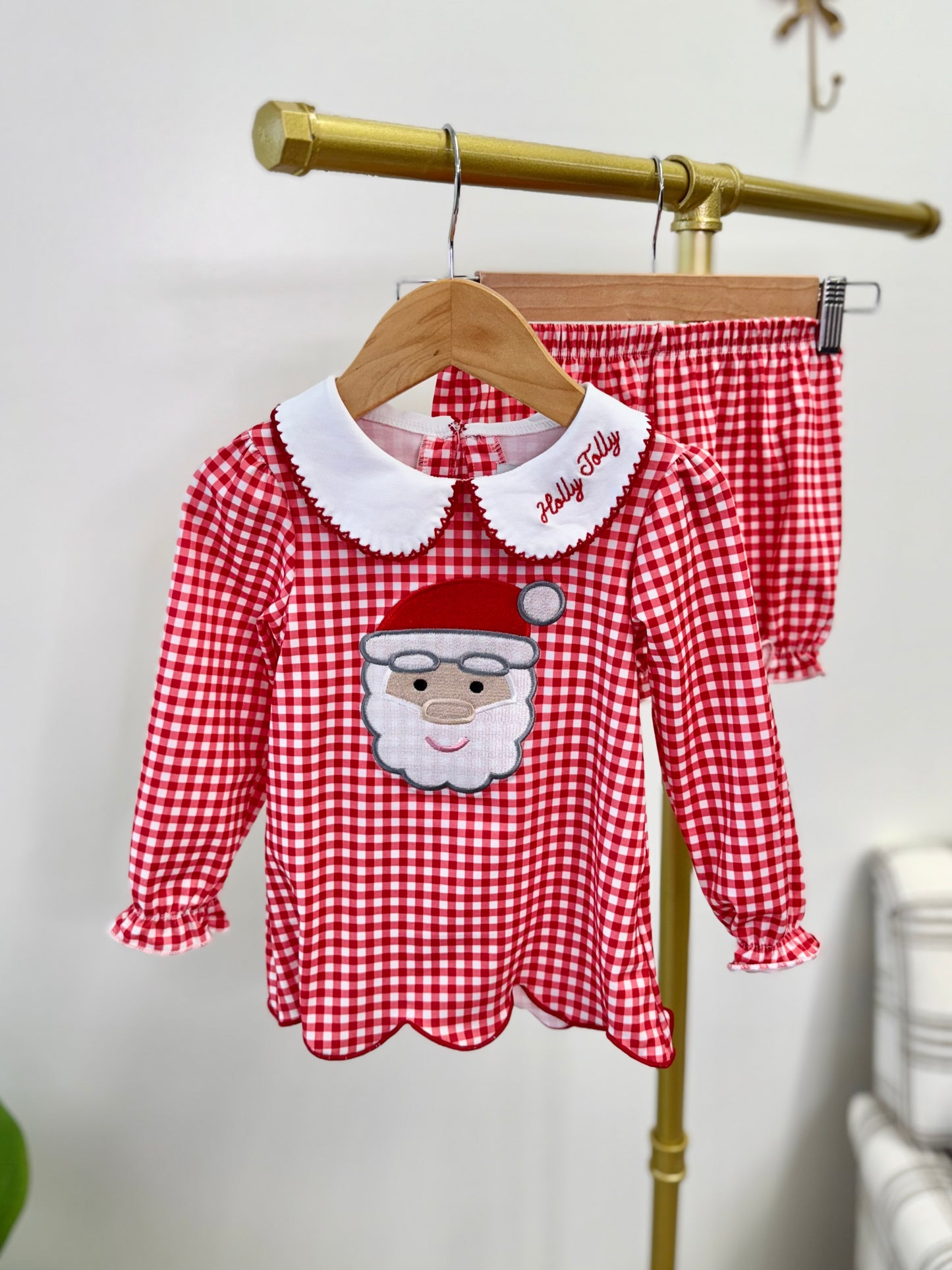 Holly Jolly Girl's Bloomer Set