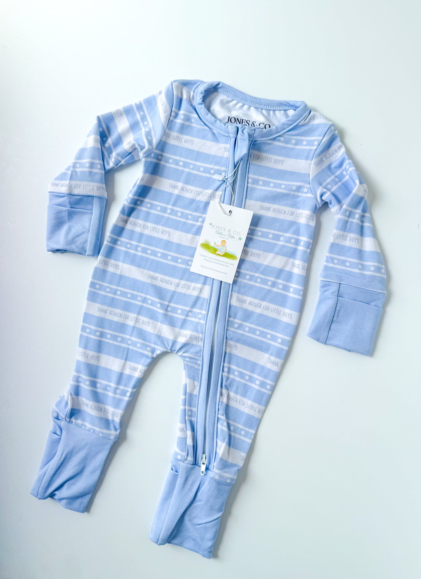 Thank Heaven for Little Boys Bamboo Zippy