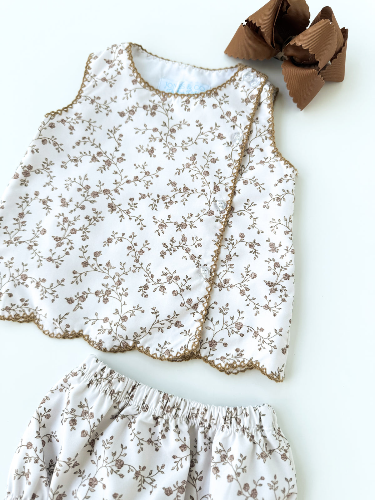 Meadow Bloom Girl's Diaper Set