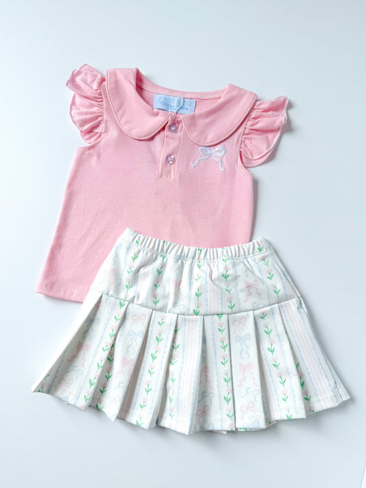 Darling Bow Girl’s Skort Set