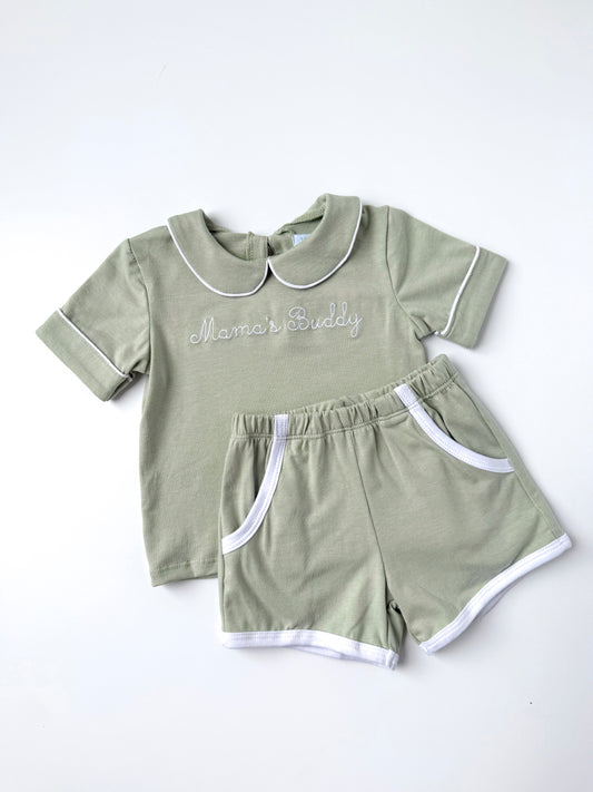 Mama’s Buddy Boy’s Short Set